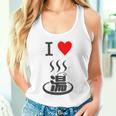 【バックプリント・背中側】アイラブ・湯 イラスト【温泉】お風呂 マーク 銭湯 記号 ハート 面白い タンクトップ