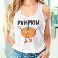 かぼちゃ Pumpkin キャラクター 顔 イラスト かわいい おもしろ シンプル ゆるい 野菜 ゆるキャラ タンクトップ