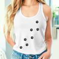 かわいい面白い猫の足跡 タンクトップ