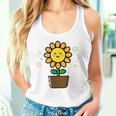 ひまわり 花 ポット シンプル クリップアート タンクトップ