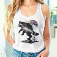 アライグマ アニマルモチーフ ムーンアート アニマルプリント アライグマ タンクトップ