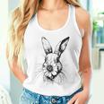 ウッドランド バニー コテージコア 花 春 素朴なイースター タンクトップ
