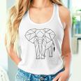 エレファントtシャツ、幾何学象クッション象 タンクトップ