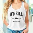 オニール ネブラスカ Ne ビンテージ アスレチック ブラック スポーツデザイン タンクトップ