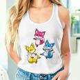 カワイイ・パンセクシュアル・プライド・フォックス 長袖tシャツ タンクトップ