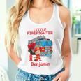 キッズ 消防署の消防車 小さな消防士ベンジャミン タンクトップ