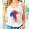クラゲ 幾何学模様 動物 抽象 カラフル アート クラゲ タンクトップ