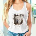 コアラ アニマル柄 動物園 ポートレート イラスト かわいい コアラ タンクトップ