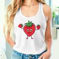 サマータイム いちご いちご 果実 果実 ガーデン タンクトップ