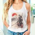 サムライ 猫戦士 浮世 墨絵 猫 サムライ 長袖tシャツ タンクトップ