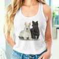 スコティッシュテリア犬の所有者ペット所有者アートデザイン タンクトップ