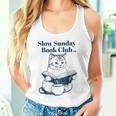 スローサンデーブッククラブ 本好きの猫 タンクトップ