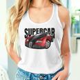 スー、スポーツカー、マッスルカー、レースカーのtシャツ。 タンクトップ
