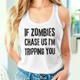 ゾンビに追われたらつまずくよおもしろいハロウィン タンクトップ