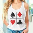 ダイヤモンド スペード ハーツ クラブ トランプスーツ ポーカー タンクトップ