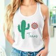 テキサス キュート 気まぐれなサボテン 南西部の太陽 砂漠 バケーション タンクトップ