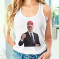 トランプの帽子をかぶったバイデンの陽気なグラフィック 長袖tシャツ タンクトップ