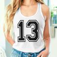 ナンバー13 カレッジスポーツチーム 黒文字 タンクトップ