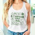 ハイキング バイブスオンリー 自然 落書き アート ミニマリスト 森林愛好家 タンクトップ