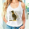 バステット 古代エジプトの猫 神 ヒエログリフ グラフィックアート愛好家 タンクトップ