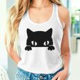 バッグの中に隠れているかわいい黒猫 猫好き 猫飼い 猫 ネコ ねこくろねこ好き 面白い サプライズ ギフト タンクトップ
