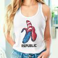 バナナ アメリカ国旗 パトリオット アメリカ パーティー ファニー フルーツ リパブリック タンクトップ