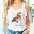 バフブレストのサンドパイパー幾何学模様のパッテンアート、かわいい鳥好き。 タンクトップ