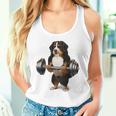 バーニーズマウンテンドッグ ウェイトリフティング フィットネスジム タンクトップ