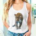 ヒョウ アニマルプリント モチーフ 描画 ポートレート ヒョウ タンクトップ