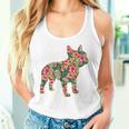 フレンチ ブルドッグ フラワー フローラル フレンチ ドッグ シルエット 犬 ペット タンクトップ