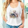 フローラルワイルドフラワー 犬 ラブラドールレトリバー タンクトップ