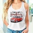 ブリティッシュクラシックカー レッドミニスポーツカー タンクトップ
