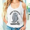 マナティーに気を取られる かわいい 海の動物 マナティー タンクトップ