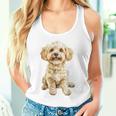 マルチプー犬モチーフペットイラストマルチプー タンクトップ