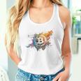 モダンビットコインアート Hodl Btc Btcアート カラフルなビットコイン タンクトップ