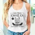レトロ ケアンテリア コーヒー 面白い 犬 ママ コーヒー愛好家 タンクトップ