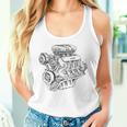 ヴィンテージエンジンブロック – メンズカー&メカニックガレージグラフィック タンクトップ
