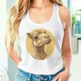 ヴィンテージラクダのイラスト 長袖tシャツ タンクトップ
