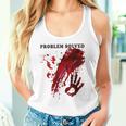 問題解決 血まみれのシャツ 血まみれのホラー タンクトップ