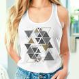 幾何学図形 抽象 モダンアート ヴィンテージ 三角形 タンクトップ
