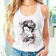 日本の芸者アートグラフィックtシャツ メンズ レディース キッズ タンクトップ