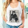 日本美術 猫 忍者 浮世絵 アニメ風 侍猫 長袖tシャツ タンクトップ