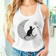 曼荼羅猫tシャツ レディース メンズ ユース 月と星 タンクトップ