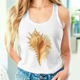 水彩 ムレックス 貝殻 貝殻 ハンティング ビーチコーミング タンクトップ