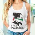 無料パレスチナ国旗 ガザの終わり占領 パレスチナ語 タンクトップ