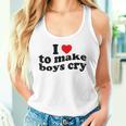 私は男の子を泣かせるのが大好き、男の子を泣かせるのは心 タンクトップ