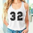 背番号 32 チーム短大スポーツ背番号付きユニフォーム タンクトップ