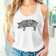 豚肉の部位 面白いtシャツ 豚 ブタ Bbq メンズ おもしろ 面白い 服 オリジナル グッズ ネタ バーベキュー ネタ タンクトップ