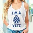 野獣のイエティ 忌まわしい雪だるまのユーモア 私はイエティが大好き I'm A Yeti タンクトップ