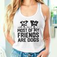 面白い 私の友達のほとんどは犬です ミニチュアシュナウザー タンクトップ